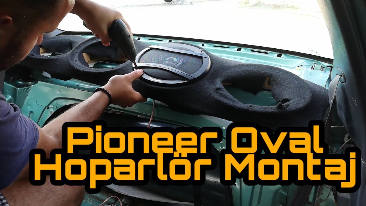 Oto ses sistemi döşeme Adım Adım #2 Oval Pioneer Hoparlör Montaj