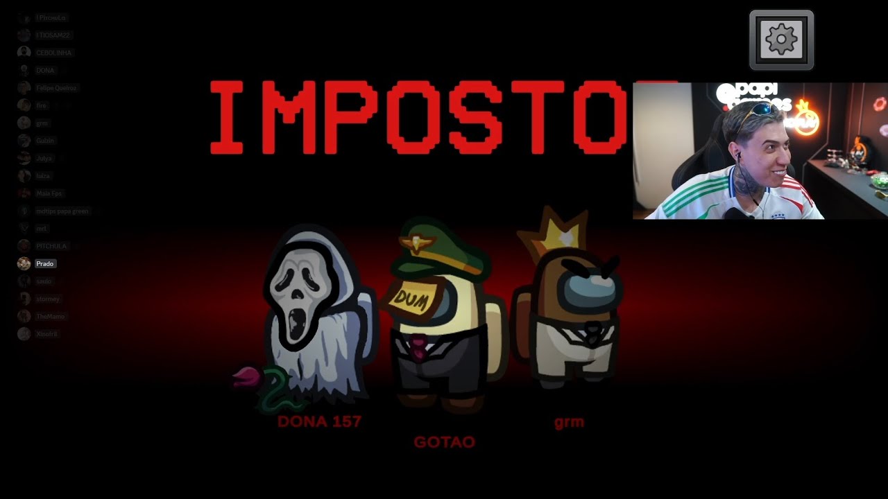 YURI22 VIROU IMPOSTOR NO AMONG US E PASSOU GERAL!!! (telaram a live)