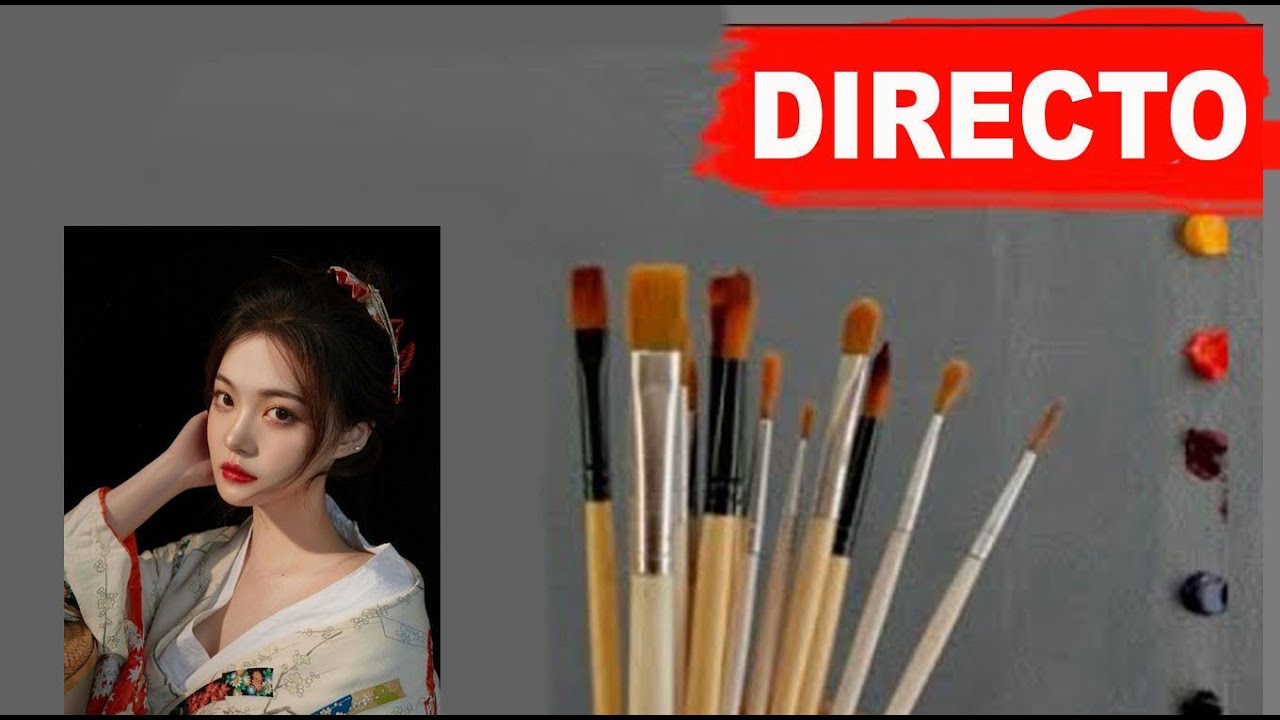 Directo - Pintando retrato al óleo -  Parte 1