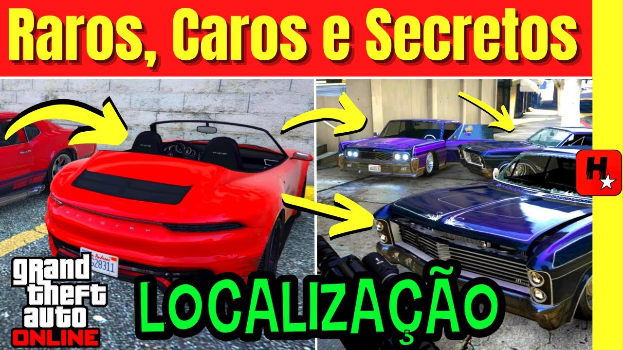 GTA 5 Online Carros Raros, Caros e Secretos que Você não Sabia que dava pra pegar (Localização)