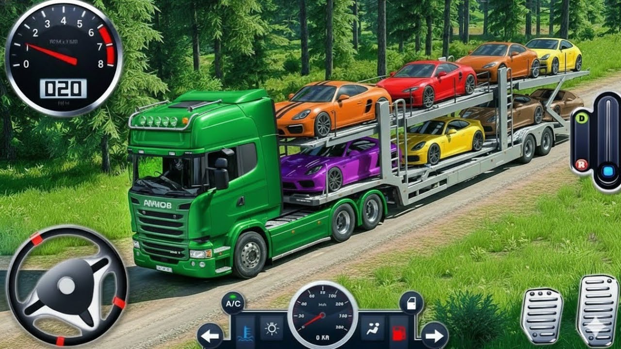 US Truck Car Transporter 🚛🔥 | Heavy Multistory Cargo Driving | Android Gameplay 2026