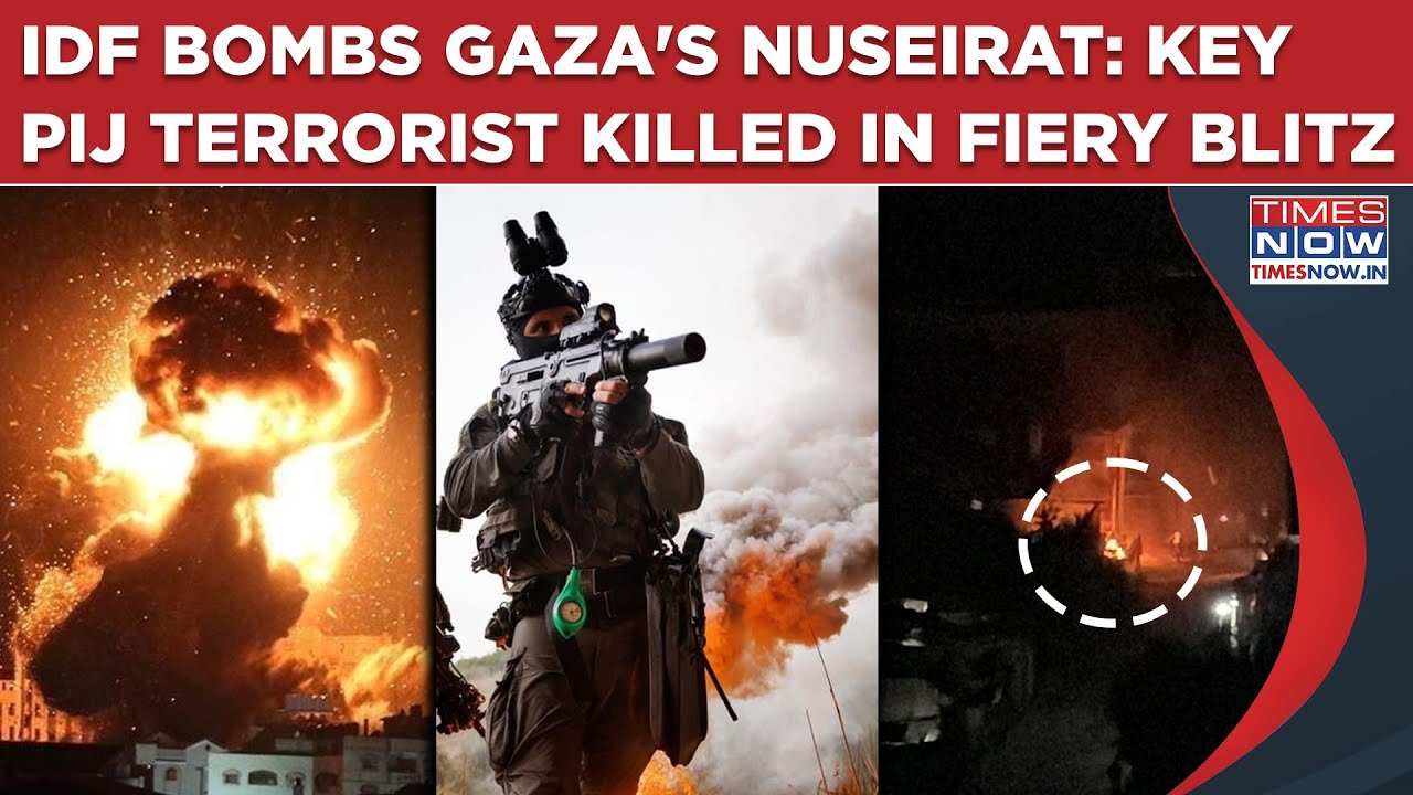 On Cam: IDF Bombs Gaza's Nuseirat, Foils Deadly Attack As Palestinian Islamic Jihad Terrorist Killed