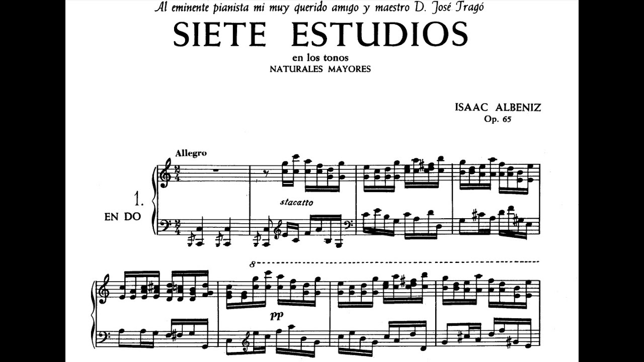 Isaac Albéniz - 7 Studies in the Natural Major Keys, Op.65
