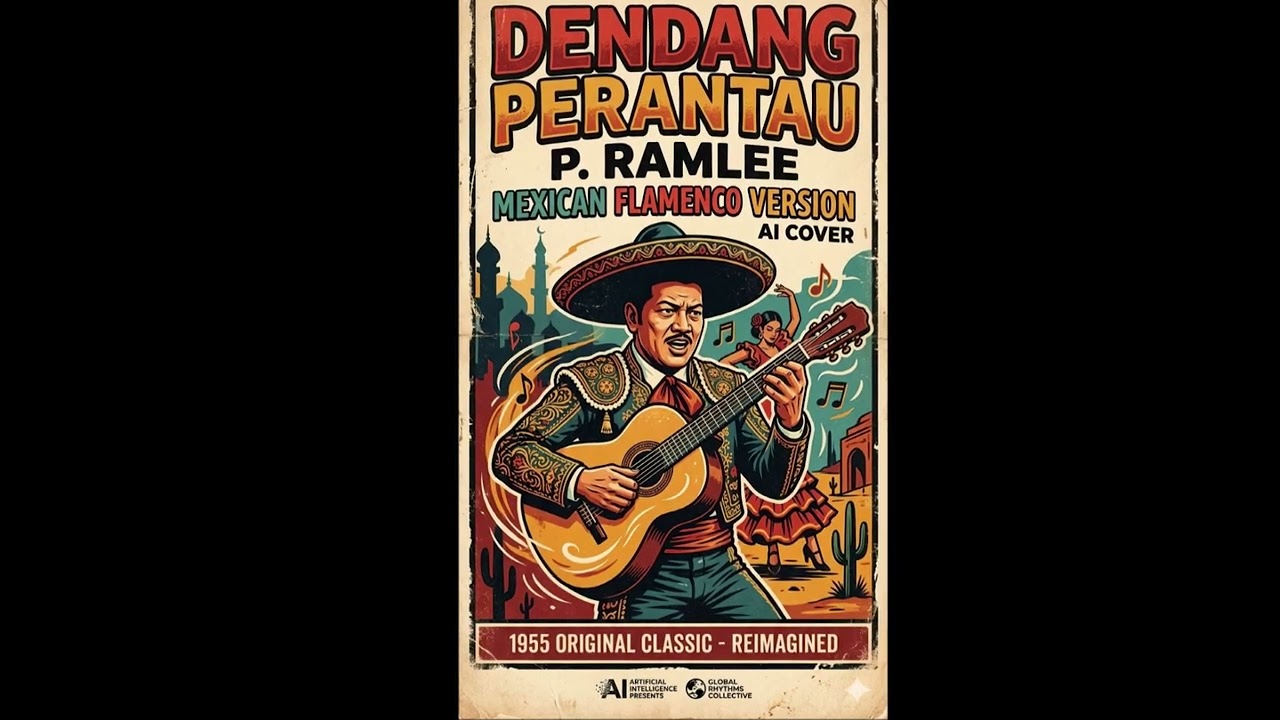 DENDANG PERANTAU (P.Ramlee 1955) - Vocal Ai cover by Wardi Ahmad - Mexican Flamenco version.
