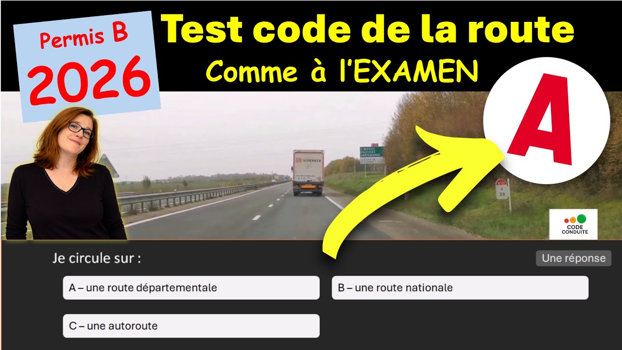 ✅ TEST 3 code de la route année 2026