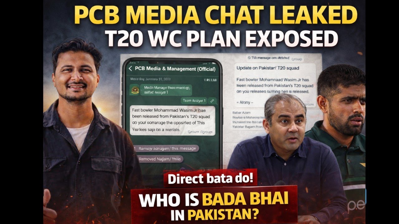 Breaking-PCB Media Manager’s Huge WhatsApp Blunder! Why No announcement on Friday-T20 WC IND update