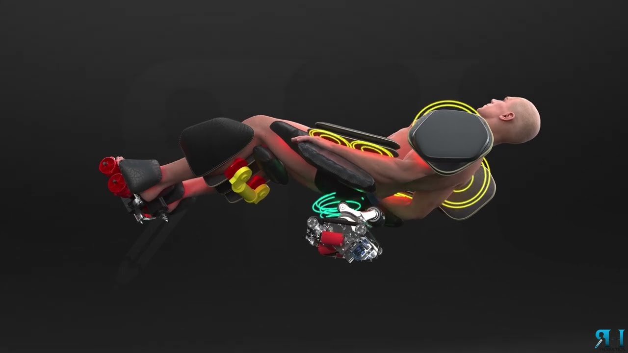 4K Realistic Massager Chair Animation