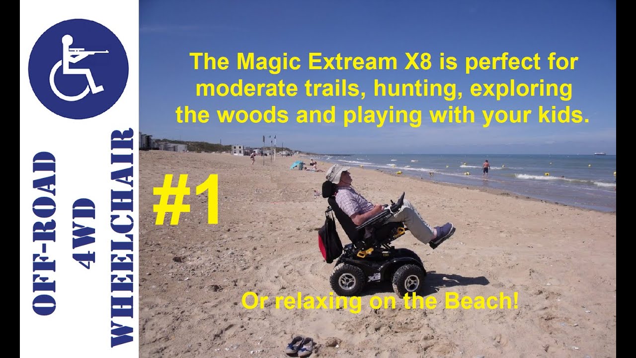 4WD Wheelchair Extreme X8 At Nature Center - #Wheelchair_Flipping_Over