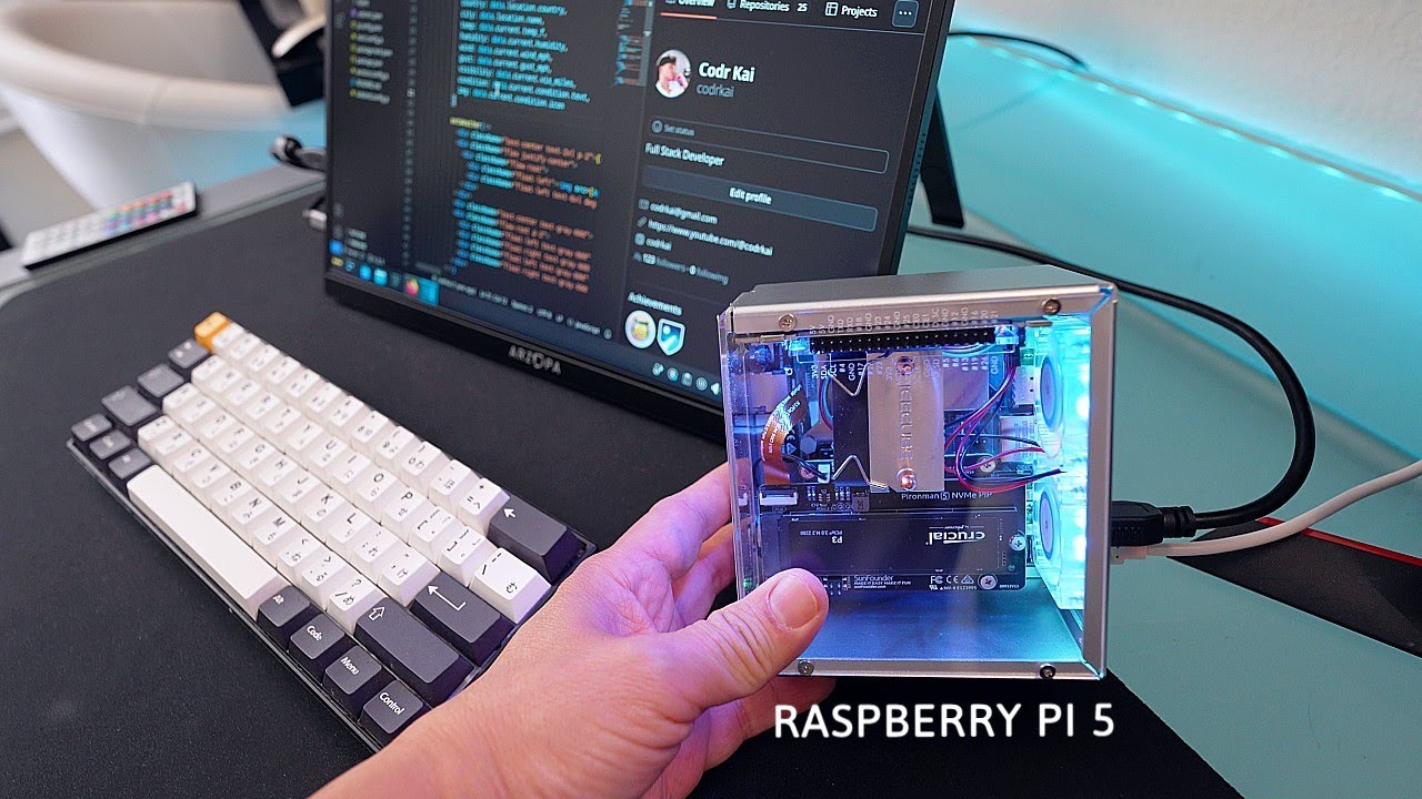 Raspberry Pi 5 Portable Mini PC Build For Programming