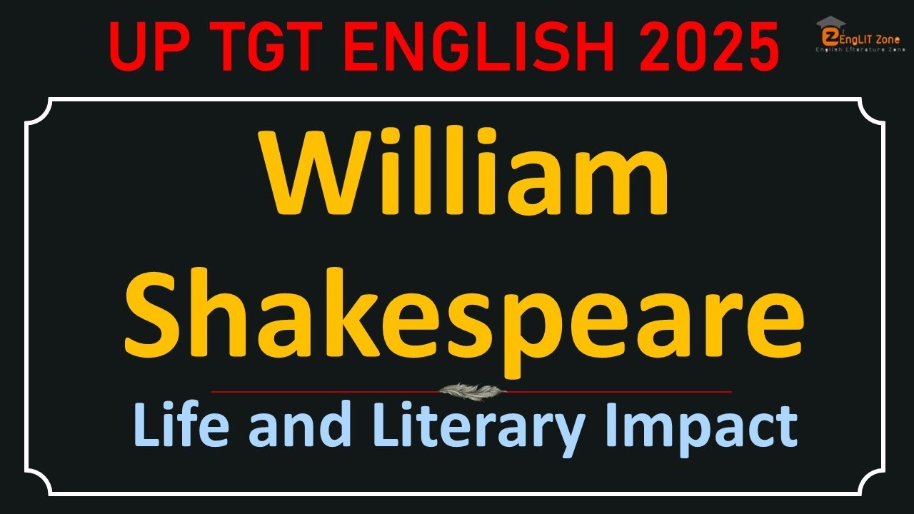 UP TGT ENGLISH Practice Paper || UP TGT WILLIAM SHAKESPEARE