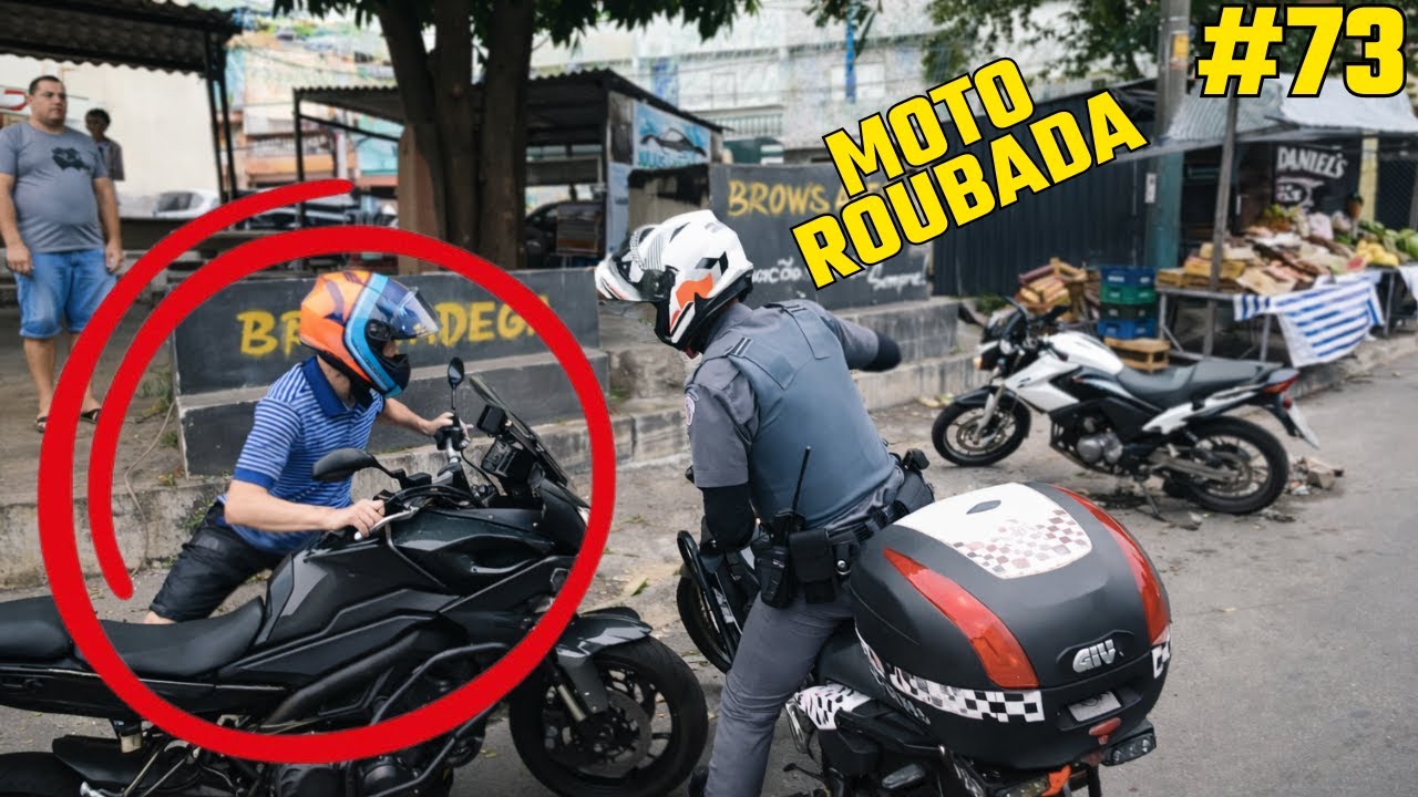 #72 Polícia em ação, pego com  um moto roubada