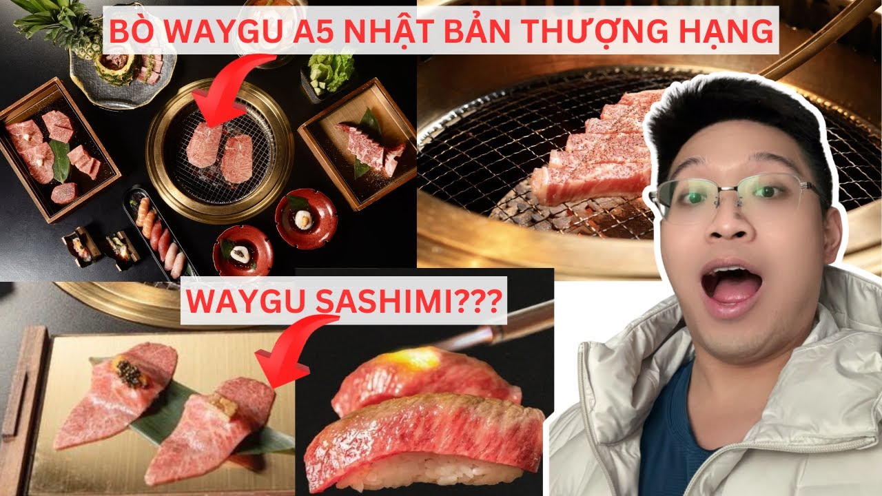 Thưởng thức buffet bò Waygu A5 thượng hạng ở phố Nhật ở Mỹ - Sashimi Waygu - Sầu riêng phô mai ??
