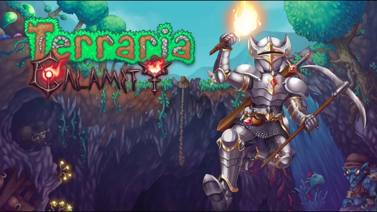 Пытаемся победить стену плоти  Terraria Calamity Mod / СТРИМ ко-оп №5