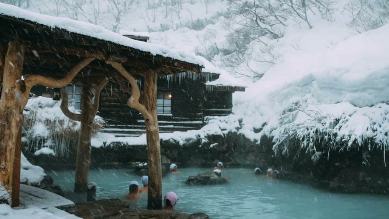 Travel Japan  | Akita hot springs -  Onsen in Winter wonderland
