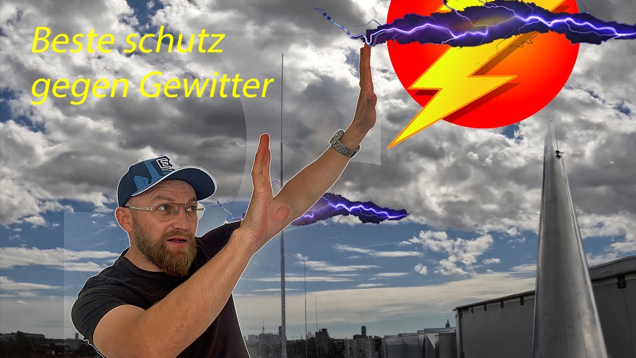 Blitzschutz - Fangmasten 4,2 m Teleskop