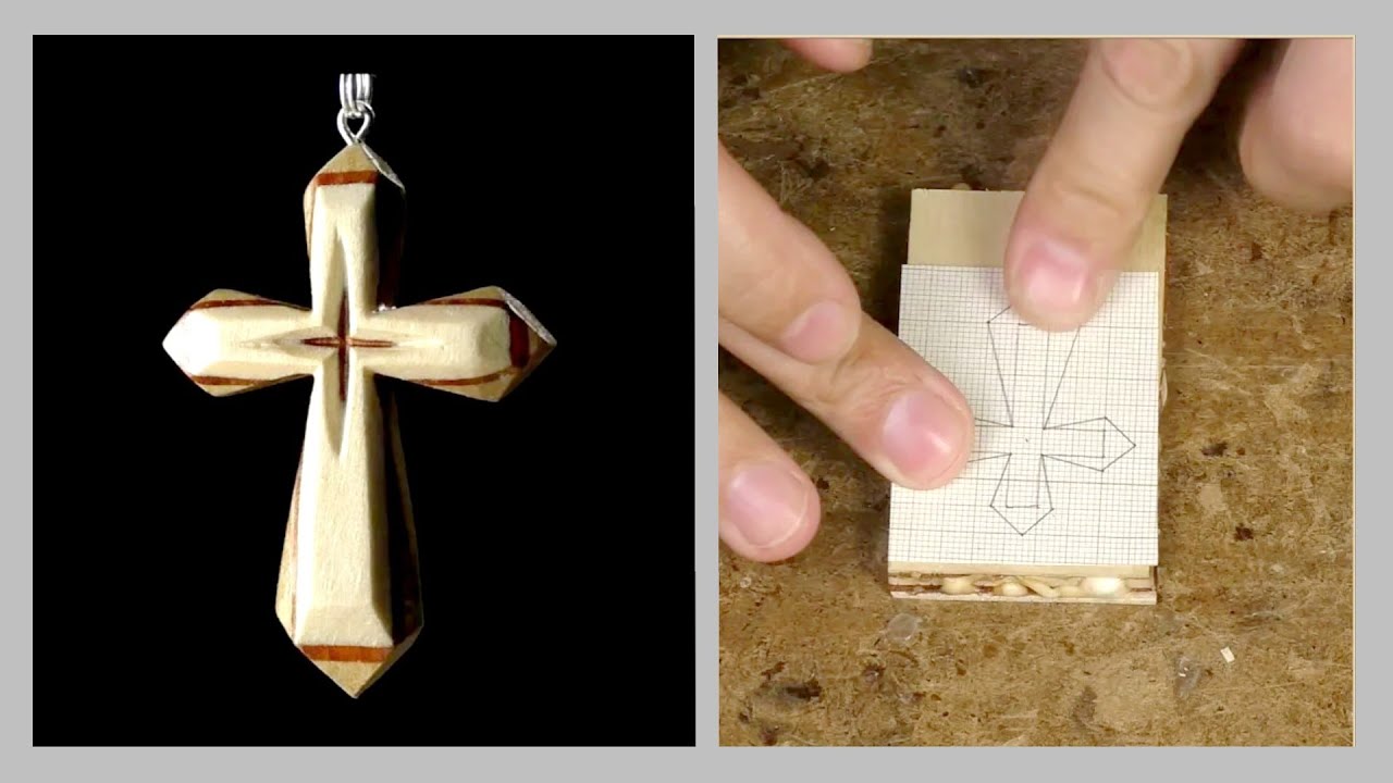 Biżuteria Artystyczna - Jak zrobić drewniany krzyżyk - Krzyżyk DIY