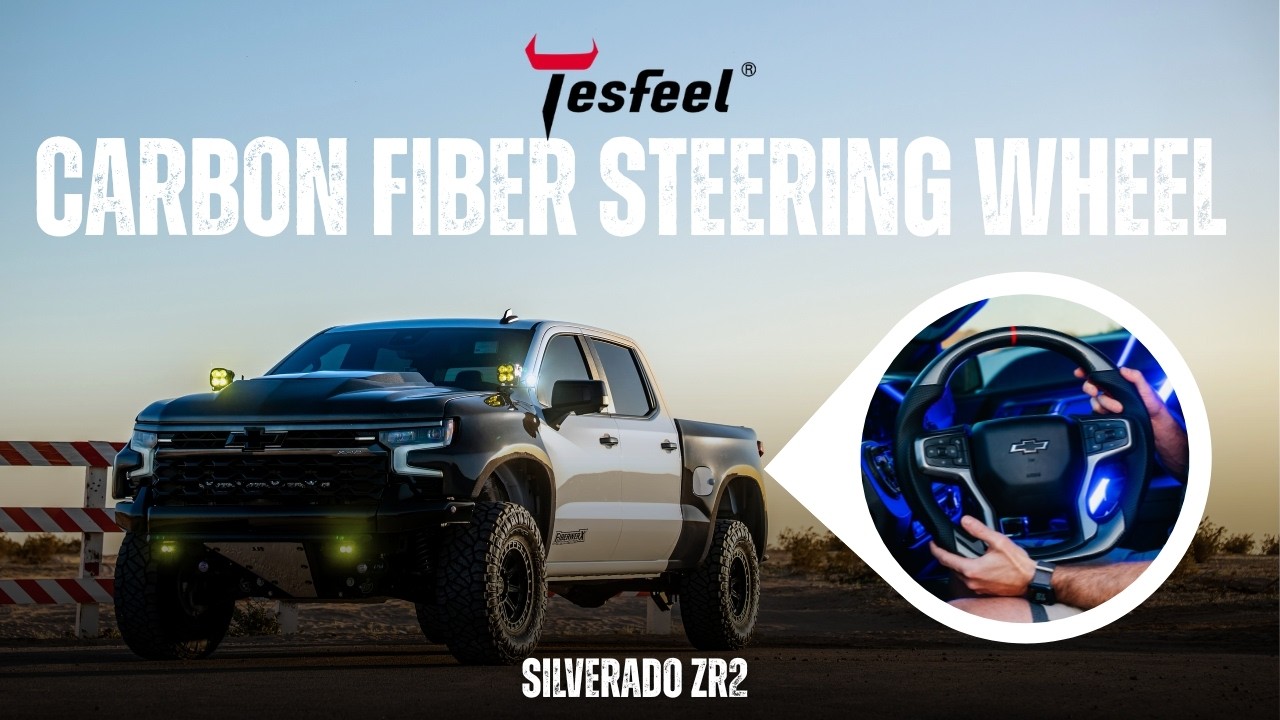 TESFEEL Carbon Fiber Steering Wheel | Silverado