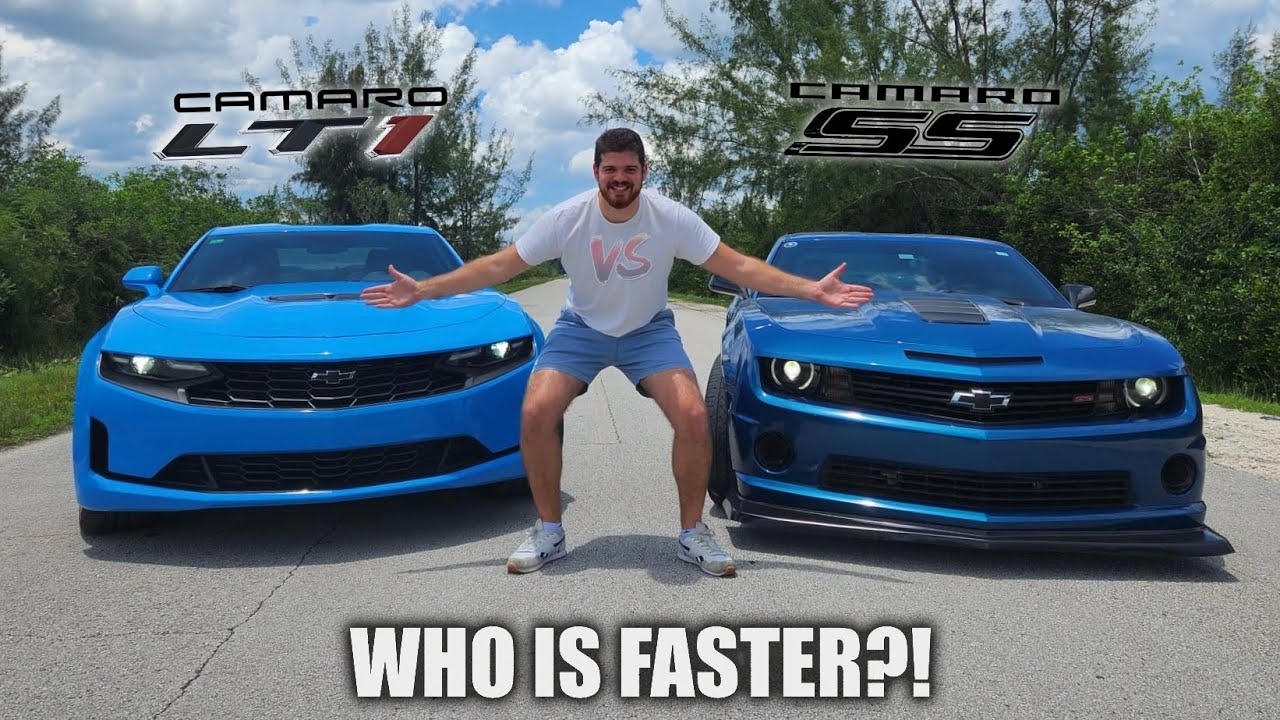 5th Gen Camaro SS vs 6th Gen Camaro LT1 | Are Headers, CAI & Tune Enough to beat a STOCK Camaro LT1?