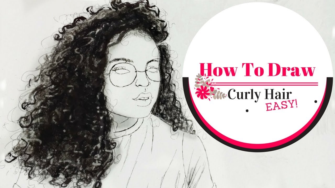 How To Draw Curly Hair (Easy Tutorial)