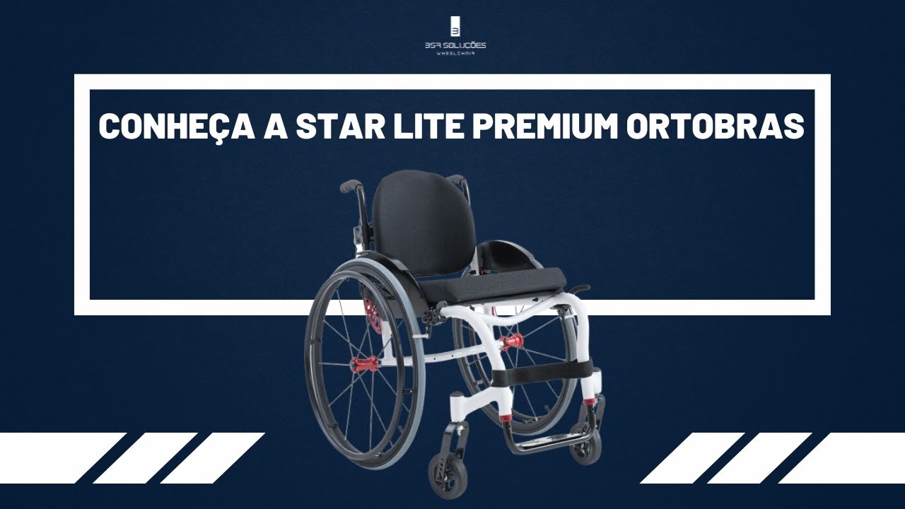 Conheça à Cadeira de Rodas Manual Monobloco Star Lite Premium Ortobras #cadeiraderodas #cadeirantes