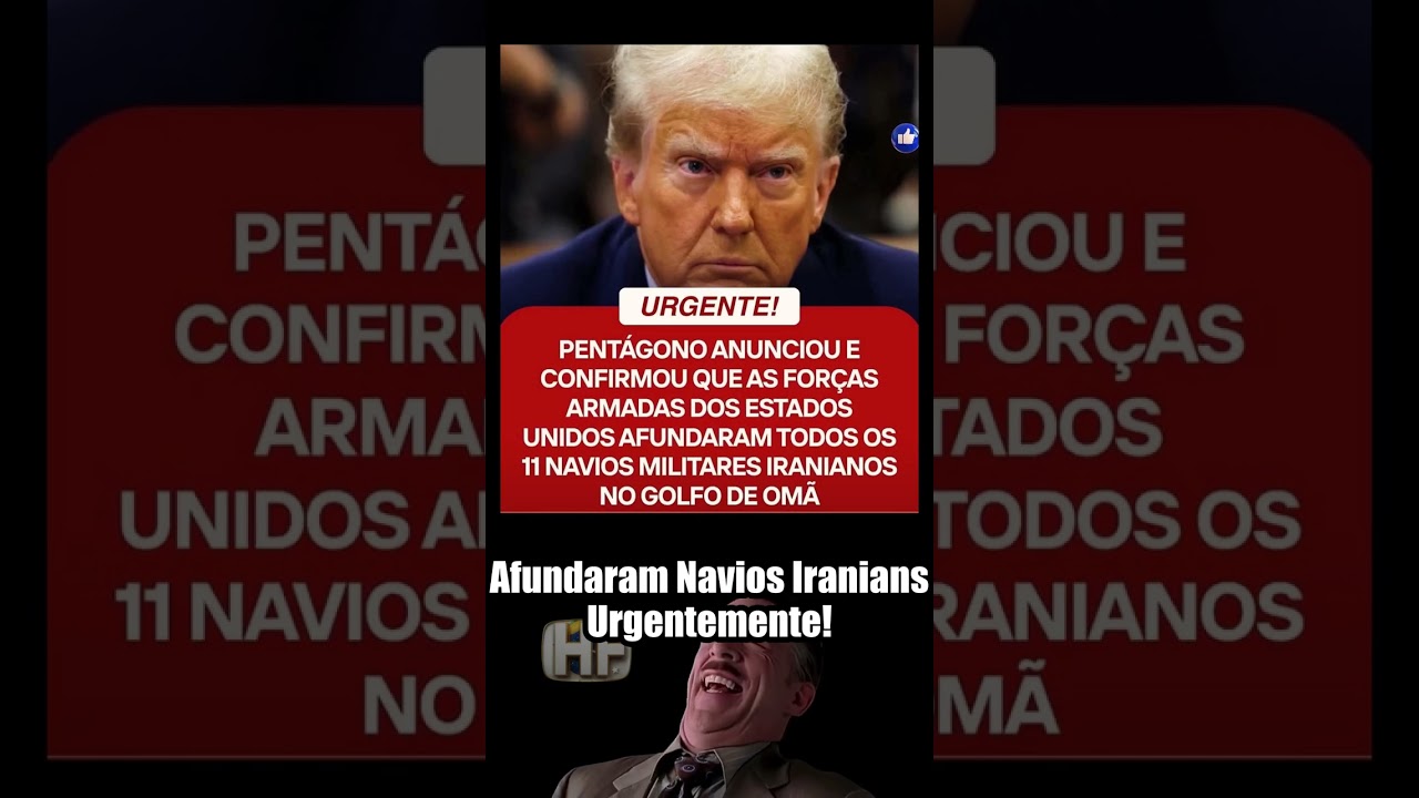 EUA afundam 11 navios iranianos no Golfo de Om&atilde;! ⚡