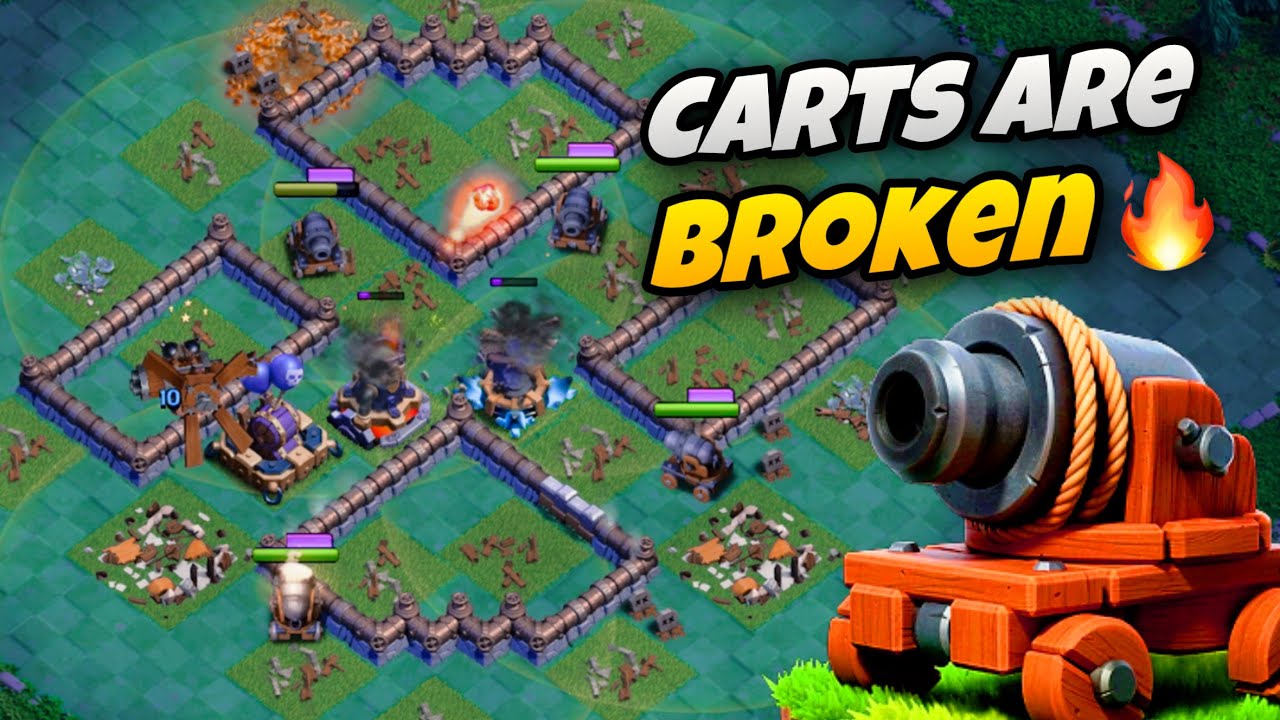 CARTS are BROKEN! NEW BH10 ATTACK STRATEGY - Clash of Clans Builder Base 2.0