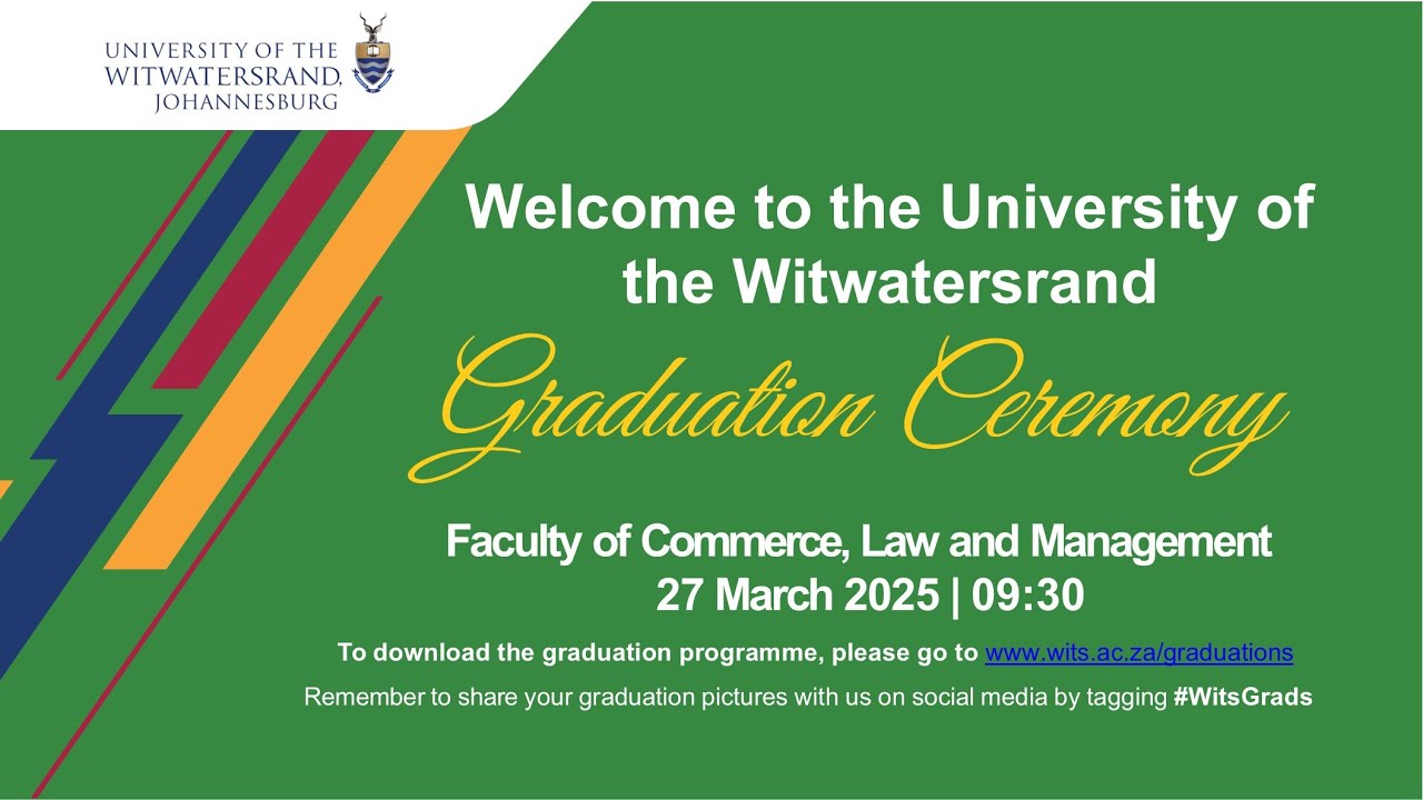 Graduation Ceremony - Faculty of Commerce, Law and Management