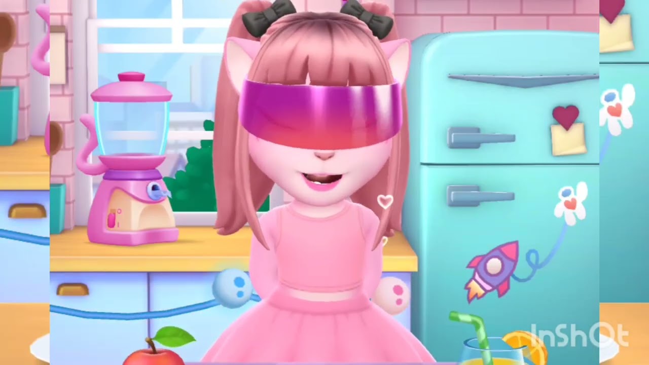 My Talking Angela K-POP PINK OUTFIT MAKEUP|PINK DAY|7 MINUTES WITH ME 