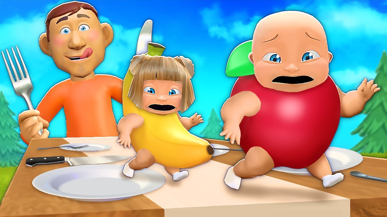 Baby & Girlfriend Turn Into Food!