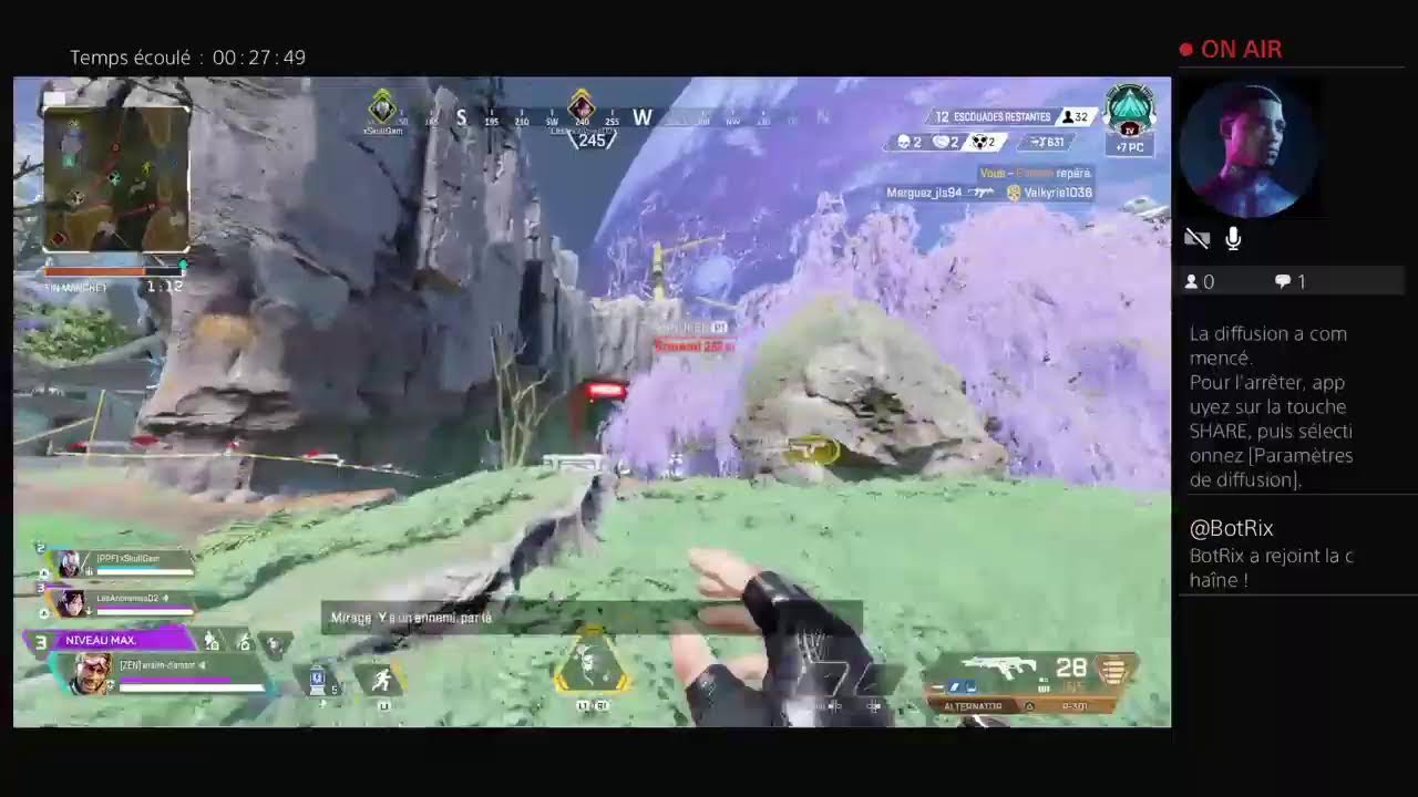 Go faire le max de rank apex puis Go 100 abonné