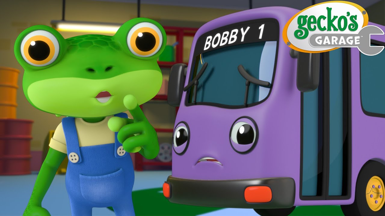 Gecko's Bedtime Repairs! 🤫 | Gecko's Garage | Vehicle Repair Cartoons | Buses, Trucks and Cars