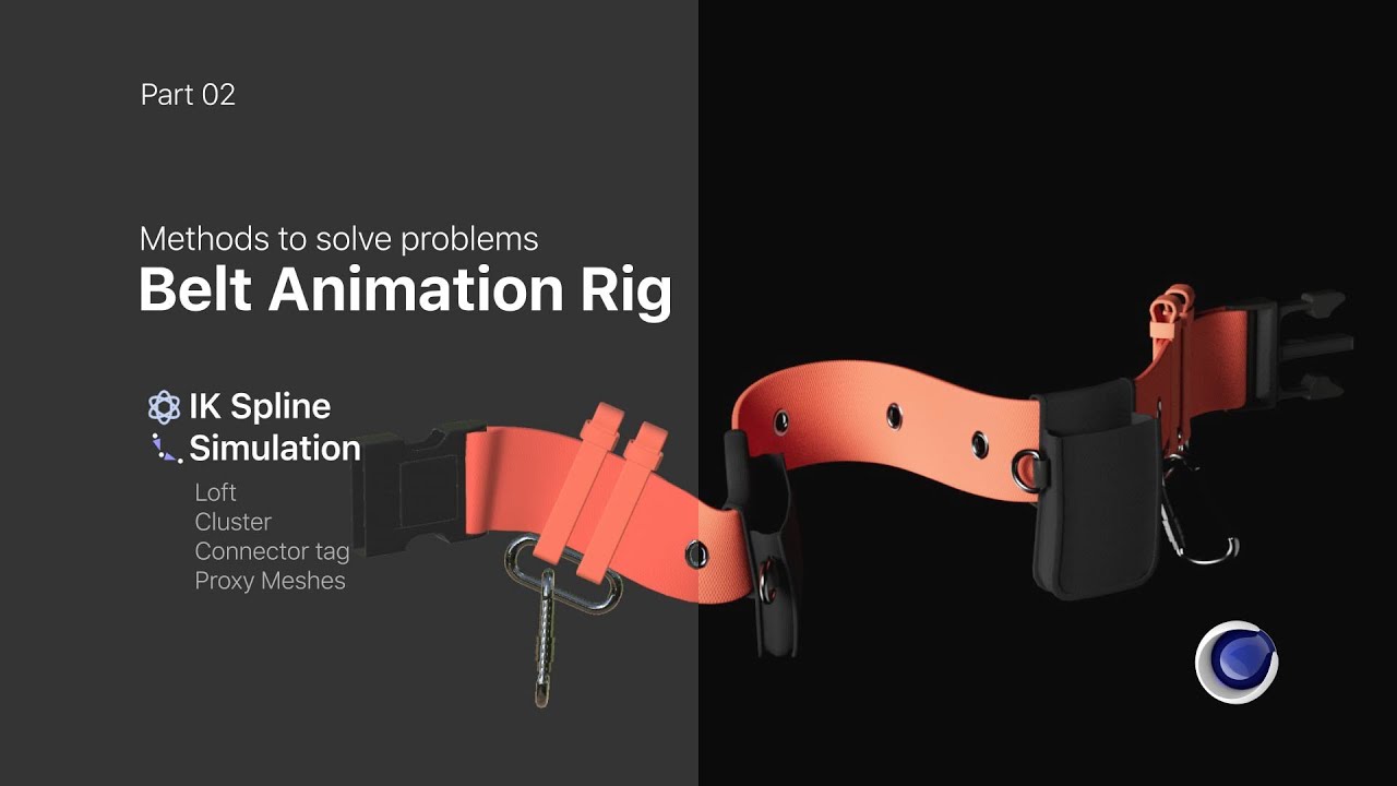 Belt Animation Rig Part 2: IK Spline + Simulation in Cinema 4D