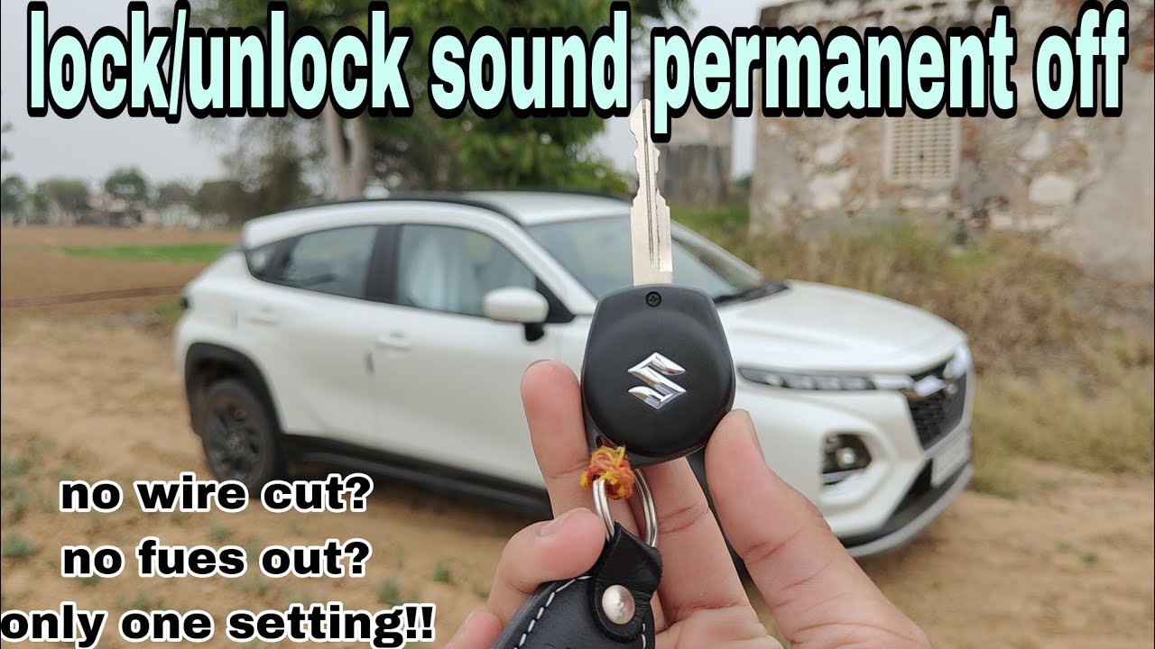 how to turn off lock unlock sound in car permanent solution maruti suzuki