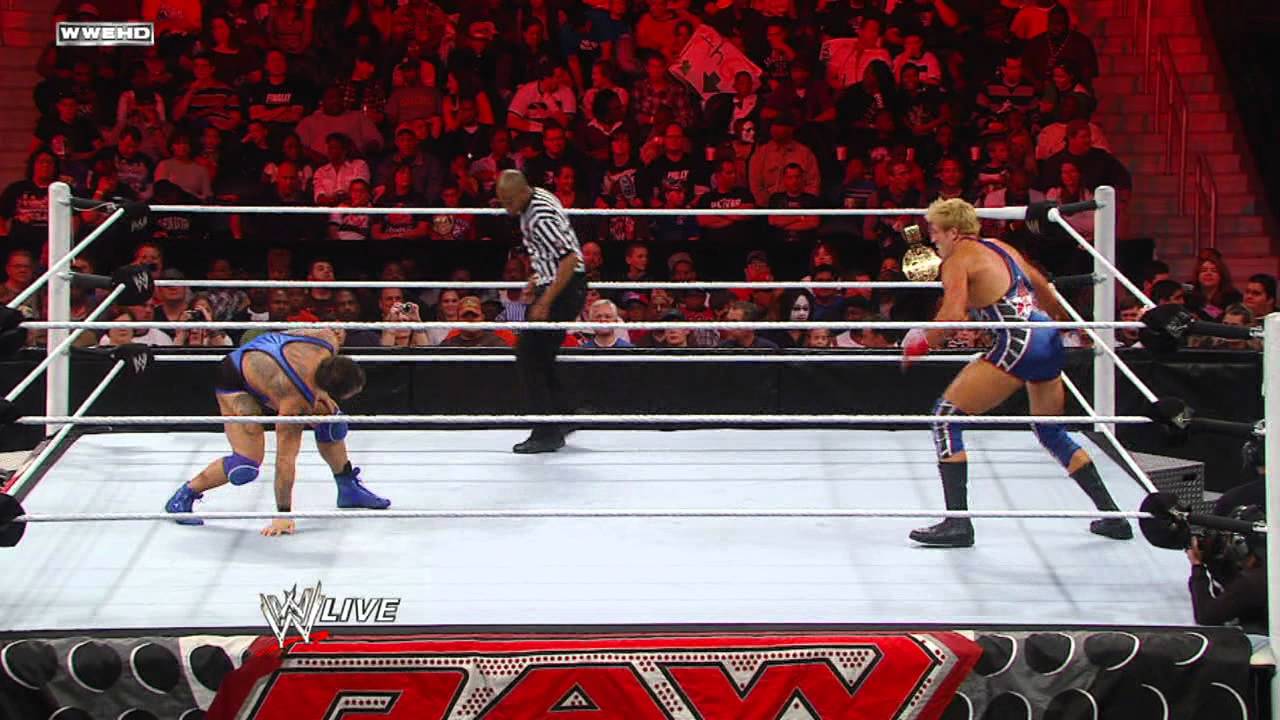 Raw - The Muppets support Santino Marella in a clash with Jack Swagger