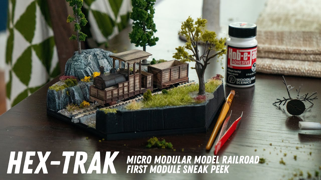 First Module Sneak Peek - Micro Hexagonal Modular Model Railroad