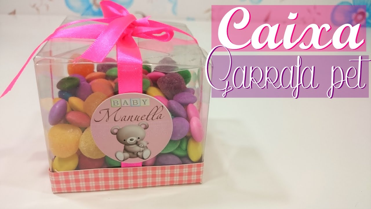 Como Fazer Caixa de Presente ou Lembrancinha Com Garrafa Pet