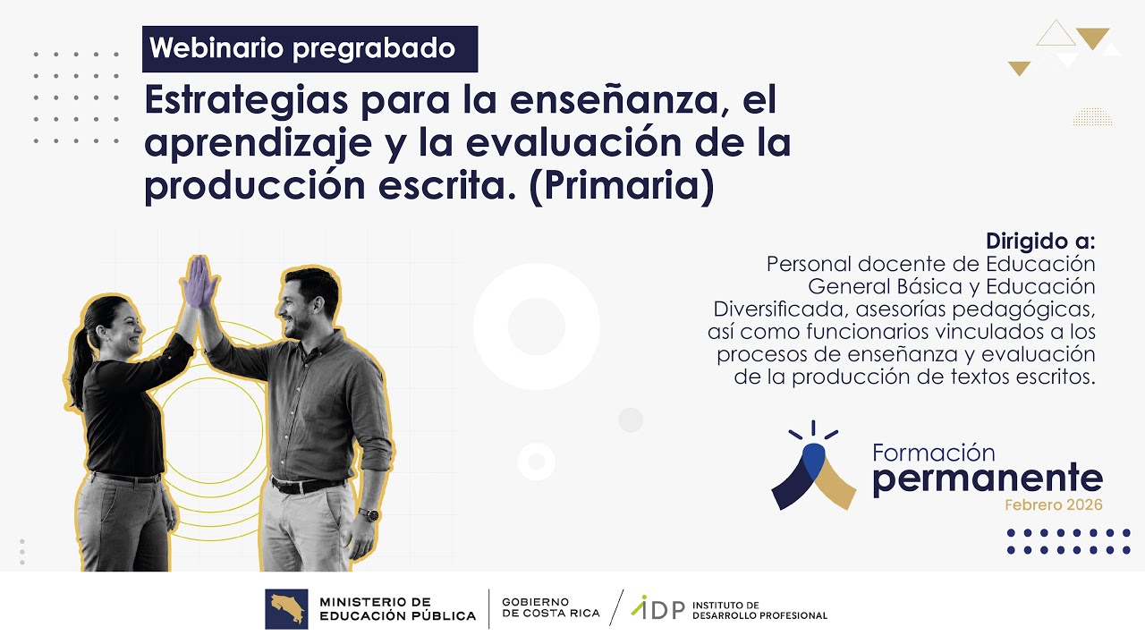 Estrategias para la enseñanza, el aprendizaje y la evaluación de la producción escrita.  (Primaria)