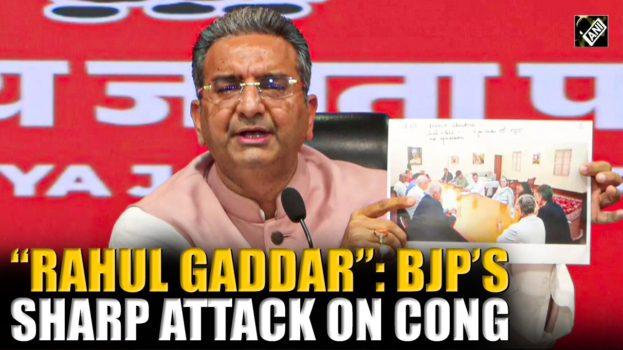 &ldquo;Rahul Gaddar&rdquo; BJP asks Rahul Gandhi's alleged ties with organisations fomenting global protests