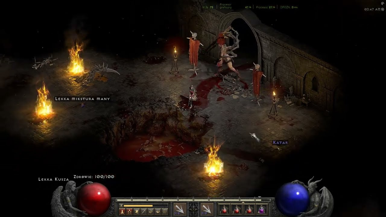 WcaleNieNubek - Diablo2 Akt1 HC bez rozdania punkltów na statystyki i umiejętności.