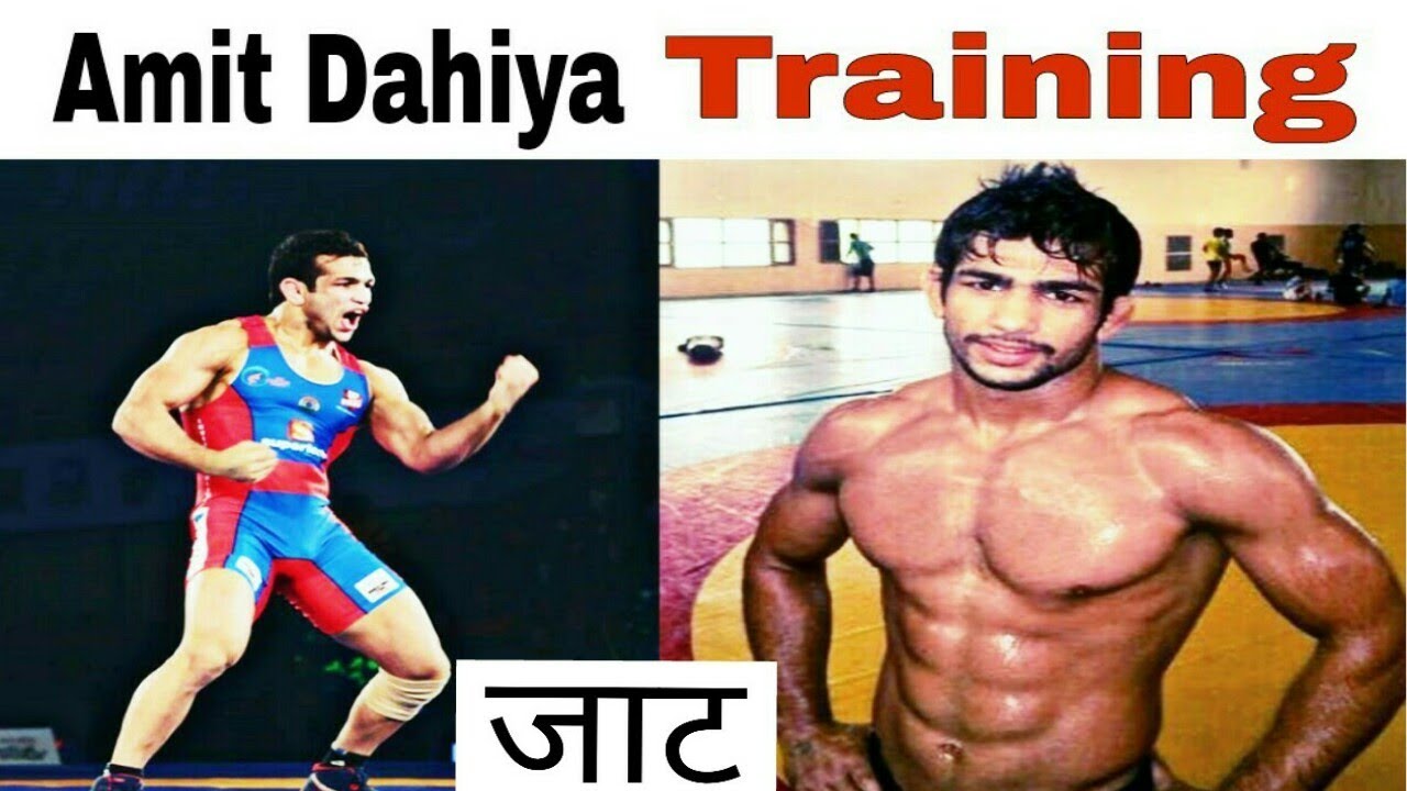 Wrestler Amit Dahiya Training  -  Youngest Olympian Indian Wrestler
