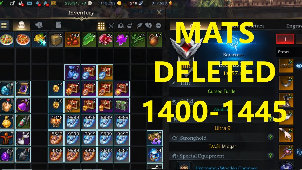 [LOST ARK] INSANE PUSH FROM 1400 TO 1445 HUGE HONING SESSION FOR VALTAN