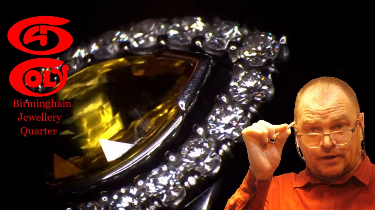 Marquise Yellow Sapphire Ring Making - 2020 - Birmingham Jewellery Quarter - UK
