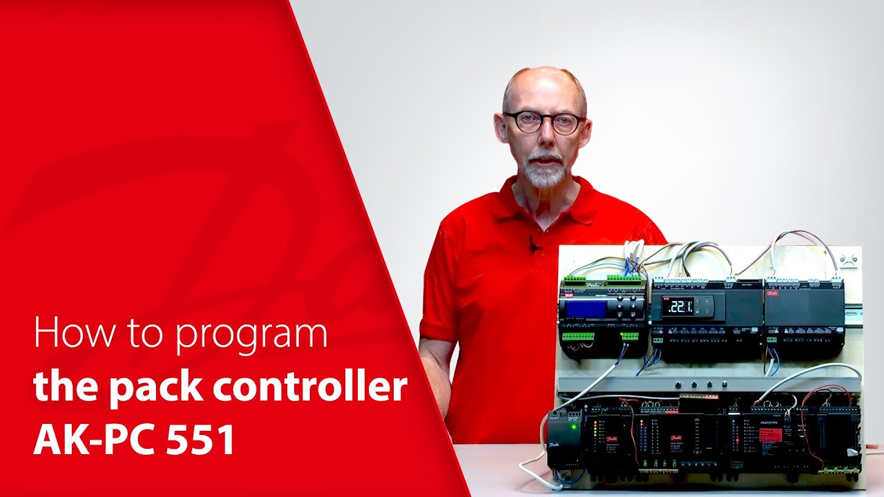 How to program the pack controller AK-PC 551