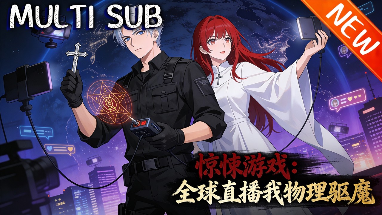💥【新番上线】《惊悚游戏：全球直播我物理驱魔》高中生张本卷入惊悚游戏，别人用符咒，他拎甩棍抄唐刀，拳打脚踢各路鬼，全球爆笑高层震惊！#斗破动漫 #逆袭 #战斗 #動漫