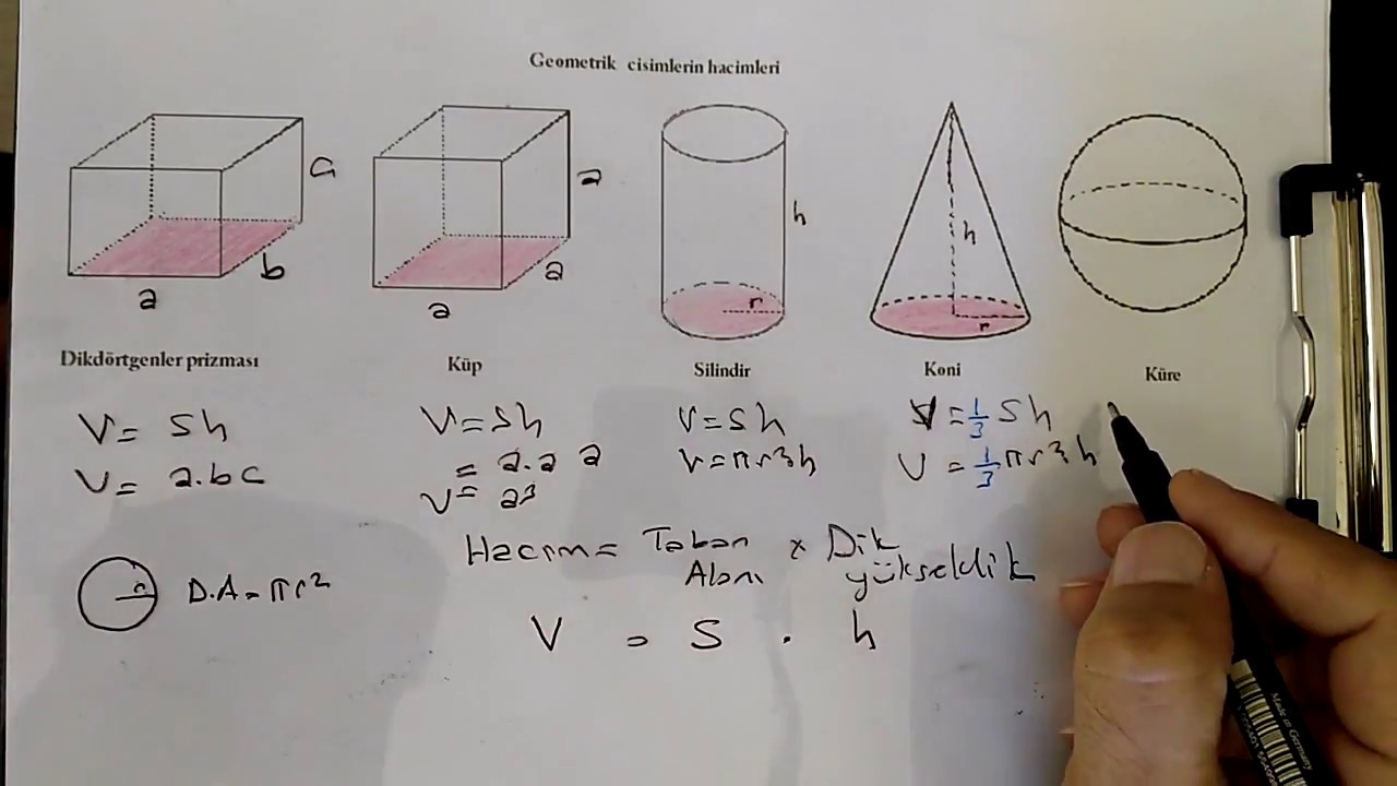 MADDE VE ÖZELLİKLERİ -  Hacim hesaplamaları