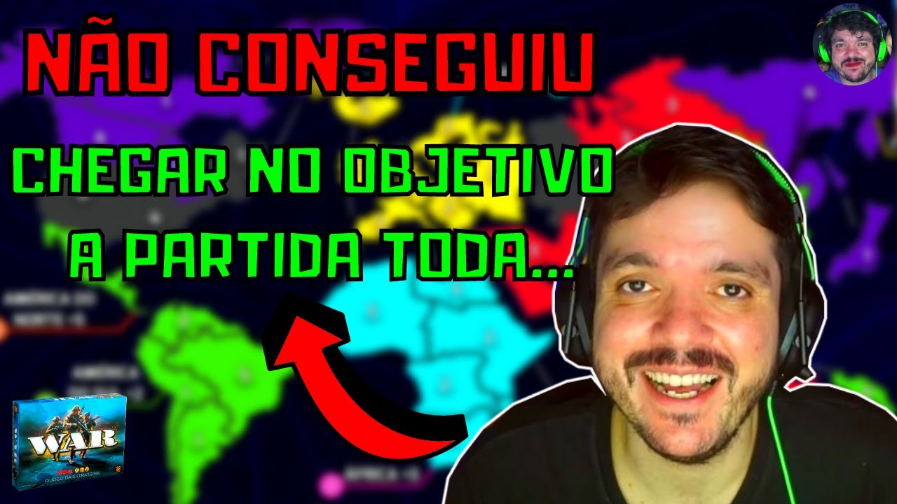 O OBJETIVO MAIS DIFÍCIL DO GAU - Gaules jogando WAR com Lindinho, Liminha, VelhoVamp e GutoColvara