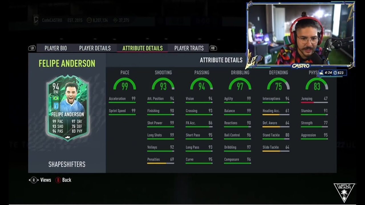 Castro1021 Reacts To Shapeshifter Felipe Anderson SBC - FIFA22 ULTIMATE TEAM!
