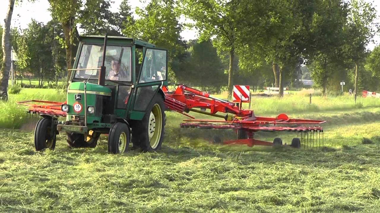 Silage 2011 - Raking with John Deere 1630  (HD)