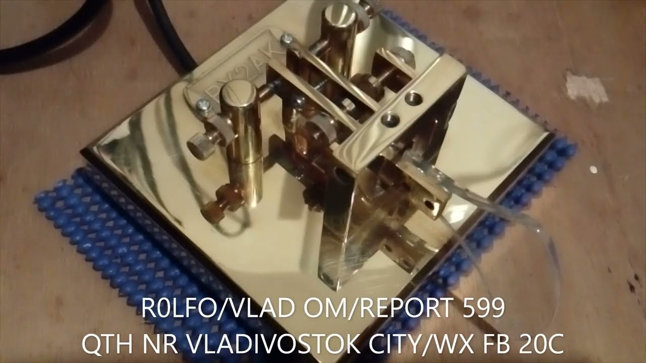 20220610 BX2AK 21MHz CW QSO SINGLE PADDLE KEY