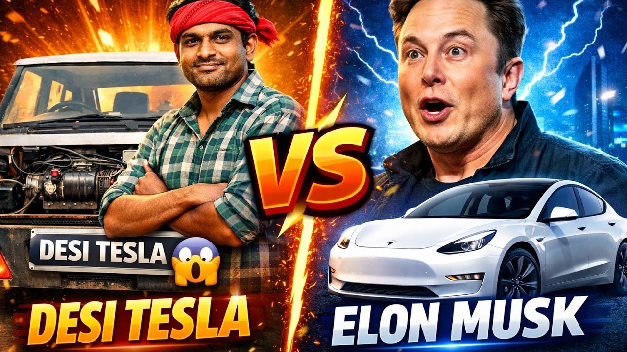 Desi Tesla vs Elon Musk 😲 | Indian Jugaad That Shocked the World